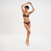 Soutien-gorge push-up triangle marron femme