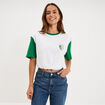 T-shirt maillot de football Alg&eacute;rie blanc mixte