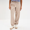 Pantalon droit battle taille élastiquée sable femme