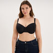 Soutien-gorge corbeille noir femme grande taille