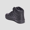 Baskets montantes &agrave; scratch sur l'avant noir homme