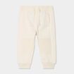 Pantalon de jogging molletonn&eacute; ecru b&eacute;b&eacute; gar&ccedil;on