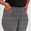 Legging en coton noir femme grande taille