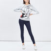 Jegging skinny taille basse bleu marine femme