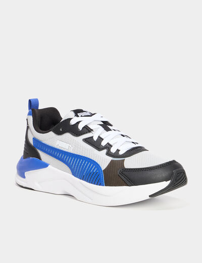 Baskets running à lacets Puma bleu roi garçon