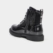 Bottines vernies &agrave; paillettes noir fille