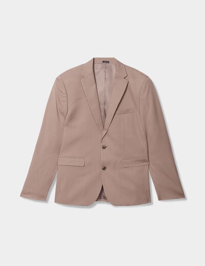 Veste de costume droite taupe homme