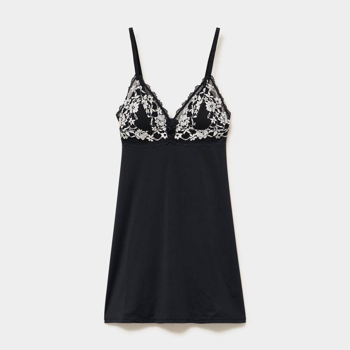 Nuisette avec dentelle noir femme