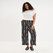 T-shirt &eacute;paules effet macram&eacute; blanc femme grande taille