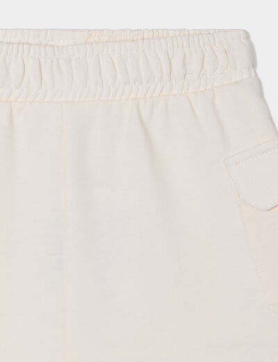 Short avec poches côtés ecru bébé garçon