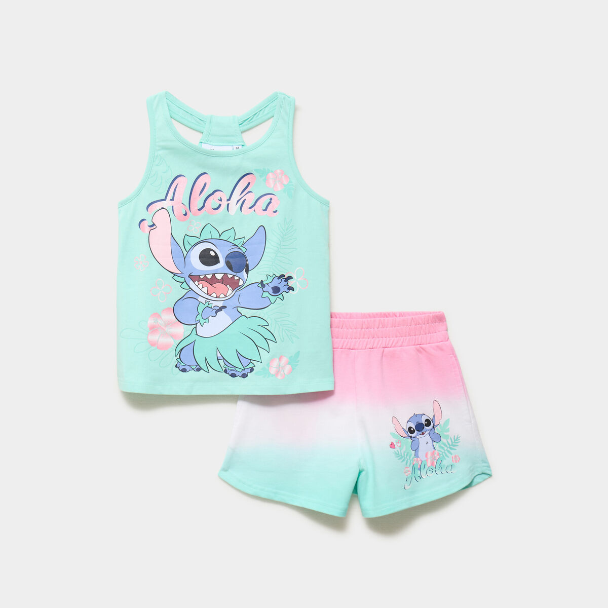 Ensemble d&eacute;bardeur et short Stitch multicolore fille