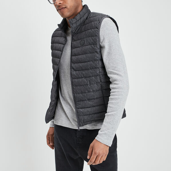 doudoune legere droite sans manches gris homme Doudoune légère droite sans manches gris homme