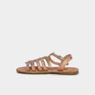 Sandales multibrides couleur argent fille