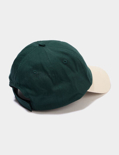 Casquette brod&eacute;e coton vert gar&ccedil;on