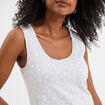 Chemise de nuit sans manches gris clair femme
