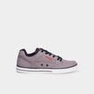 Tennis basses en toile à lacets gris homme