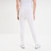 Legging grossesse en coton blanc femme maternit&eacute;