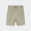 Short chino droit gaze de coton vert clair homme