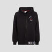 Sweat zippé à capuche Mickey noir femme