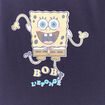 Sweat manches longues Bob l'éponge coton bleu marine bébé garçon