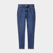 Jeans mom 7/8ème taille haute coton denim stone femme