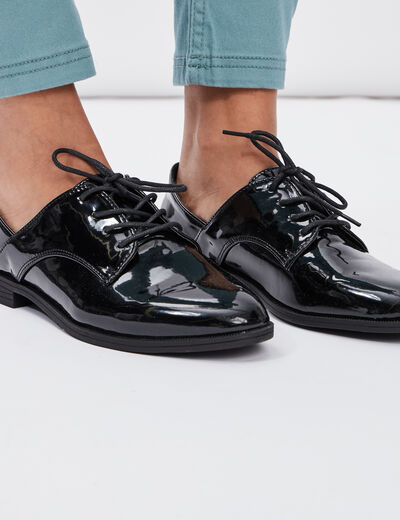 Derbies vernies noir femme