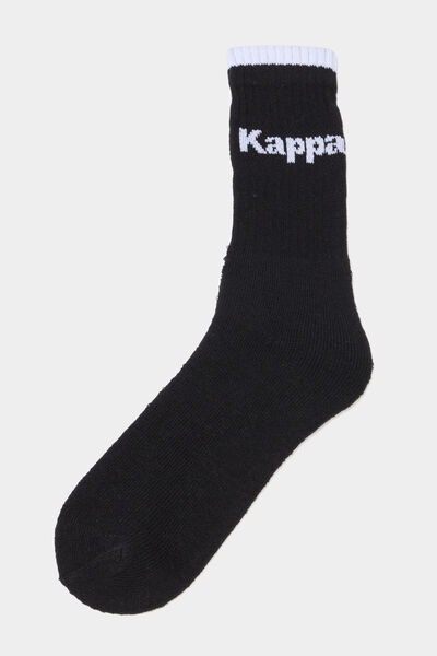 Lot 3 paires chaussettes sport Kappa noir gar&ccedil;on