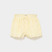 Short broderie anglaise coton jaune clair b&eacute;b&eacute; fille