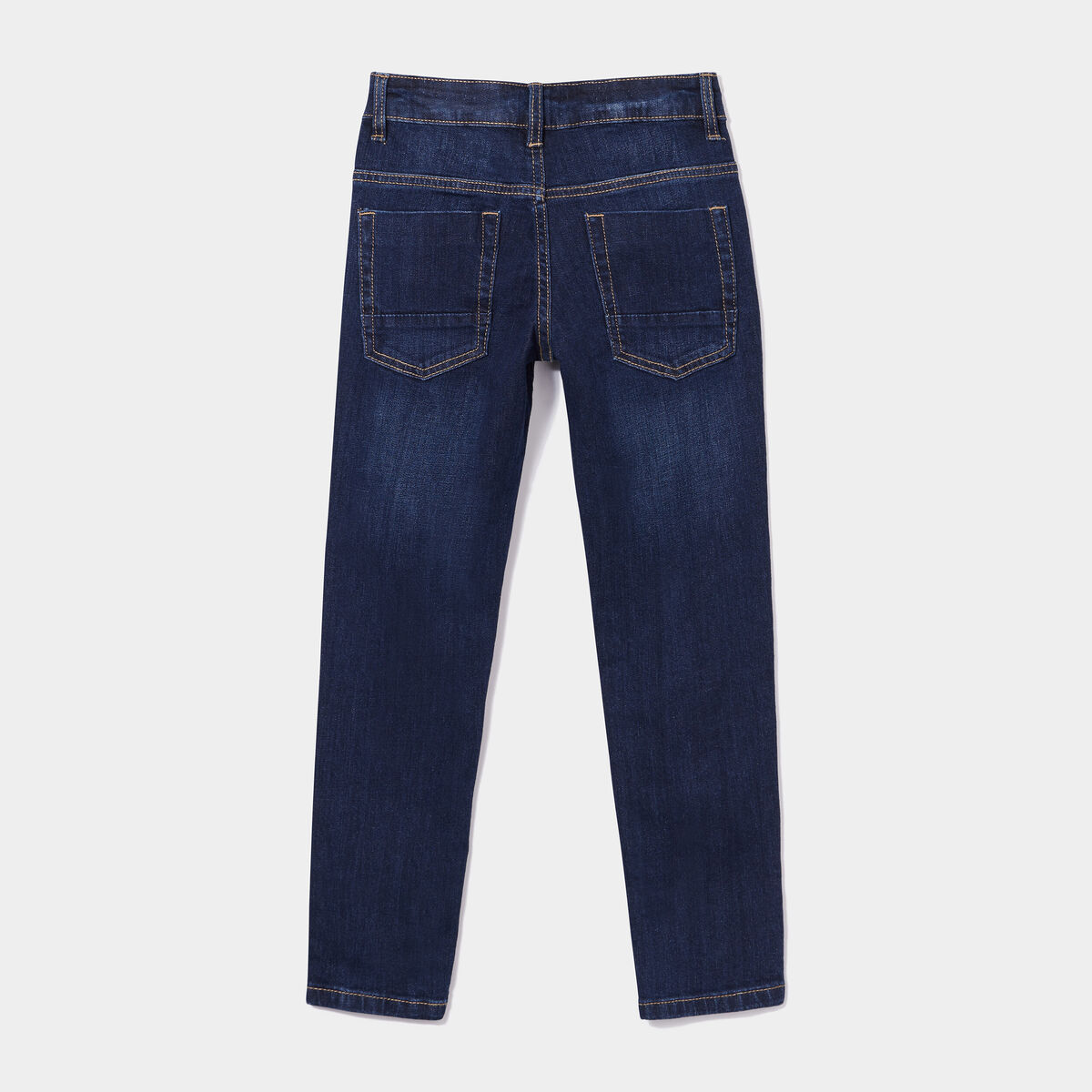 Jeans slim effet stretch denim brut garçon