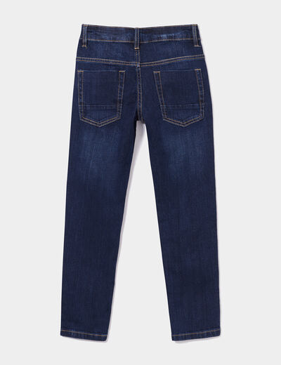 Jeans slim effet stretch denim brut garçon