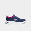 Baskets running à lacets élastiqués bleu femme