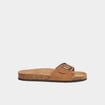 Mules avec boucles marron clair homme