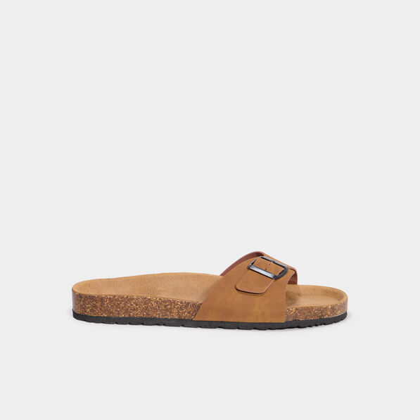 Mules avec boucles marron clair homme