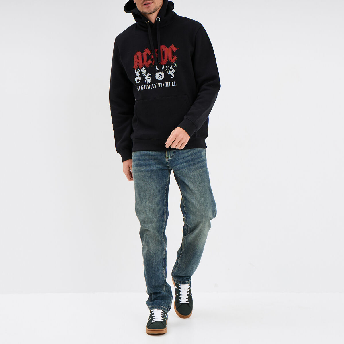 Jeans regular 5 poches denim used homme