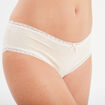 Shorty en dentelle coton rose clair femme