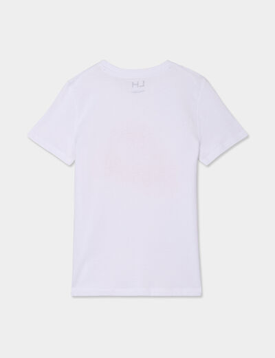 T-shirt manches courtes coton blanc garçon