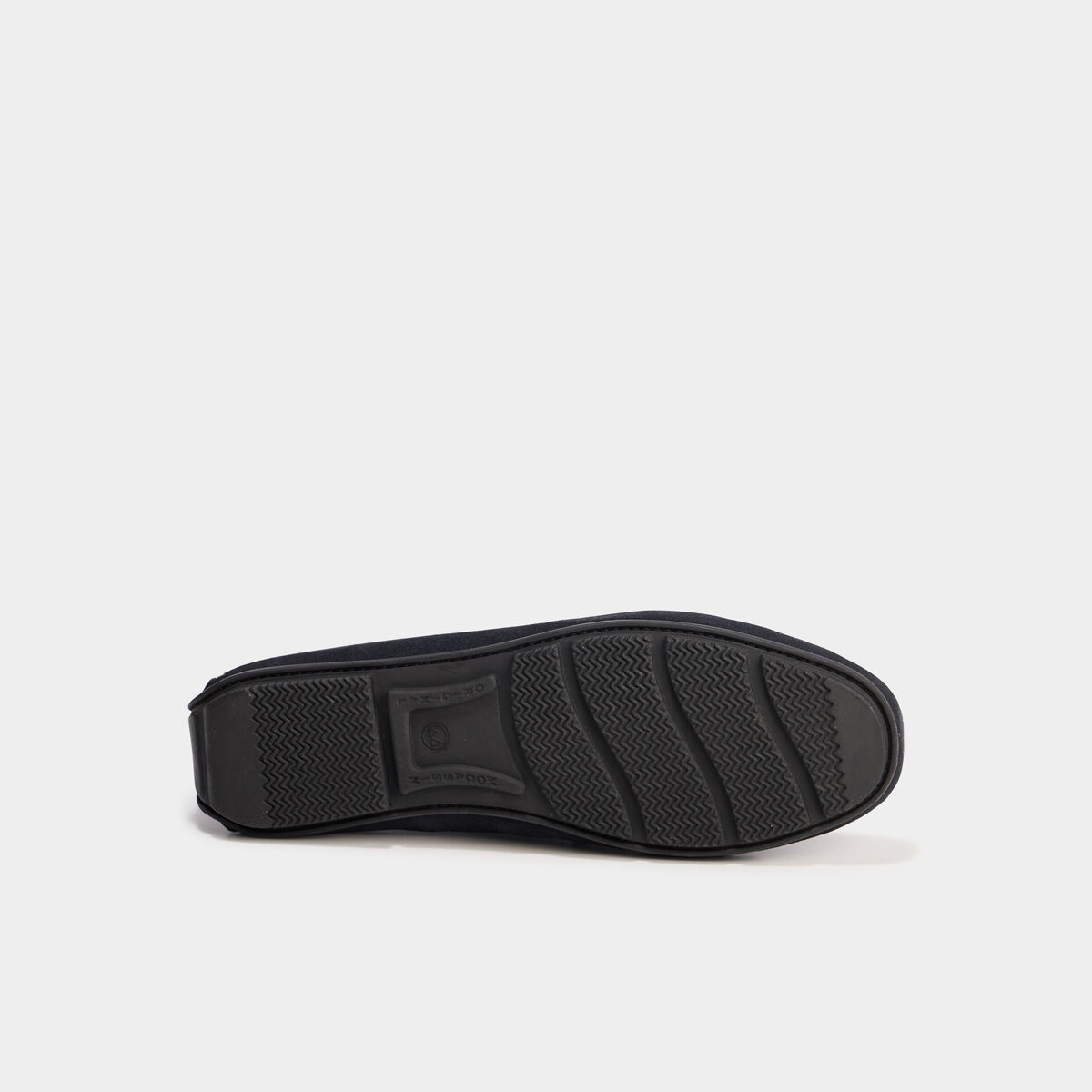 Mocassins en cuir bleu marine homme