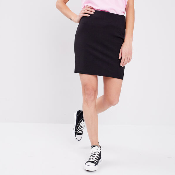 Jupe ajustée courte noir femme
