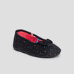 Chaussons ballerines noir fille