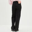 Jeans wide leg taille haute coton denim noir femme