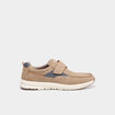 Chaussures bateau &agrave; scratchs sable homme