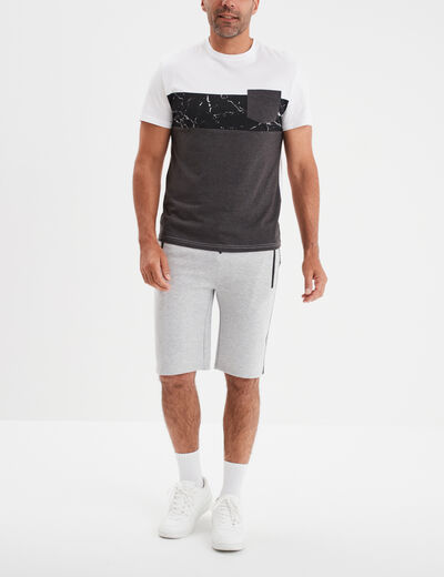 Short de jogging Liberto gris homme