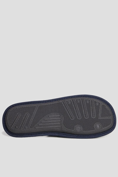 Chaussons mules Creeks bleu marine homme