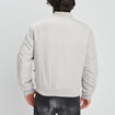 Veste bomber zippée creme homme
