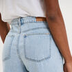 Jeans extra wide leg taille haute denim triple stone femme