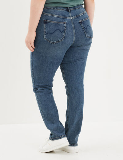 Jeans regular taille haute denim dirty femme grande taille