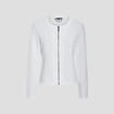 Veste cintrée zippée ivoire femme