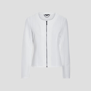 veste cintree zippee ivoire femme Veste cintrée zippée ivoire femme