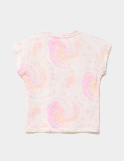 T-shirt manches courtes coton beige fille