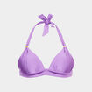 Haut de maillot de bain forme triangle violet femme